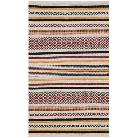 Safavieh Montauk Hand Woven Accent Area Rug Red & Multicolor - 2 ft. 6 in. x 4 ft. MTK211A-24